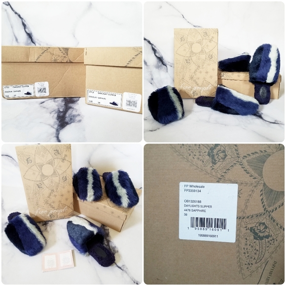 Free People Daylights Slipper in Sapphire Blue - Picture 13 of 15